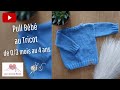 Pull bb au tricot du 03 mois au 4 ans