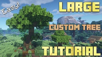 How to Build Large Custom Trees in Minecraft | In depth Tutorial!