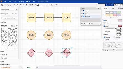 Working with connectors and layers in draw.io for Atlassian Confluence and Jira