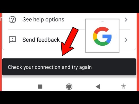 How To Fix Check Your Connection And Try Again Problem Solve In Google Account