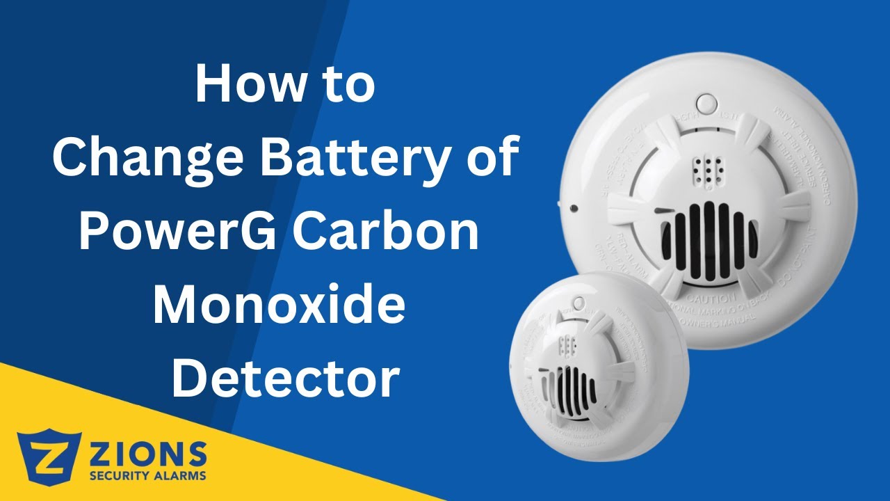 How to Change Battery of PowerG Carbon Monoxide Detector