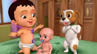 chitti the doctor playing with toys pretend play kids cartoons infobells