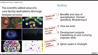 The scientific added value of a core-facility dedicated to Bioimage Analysis services.