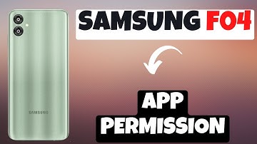 Samsung Galaxy F04 App Permission Settings || Allow / Deny App Permissions
