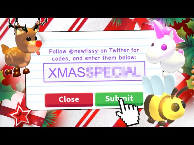: v2Movie : TRYING XMAS ADOPT ME CODES TO GET FREE PETS! (JANUARY 2020)