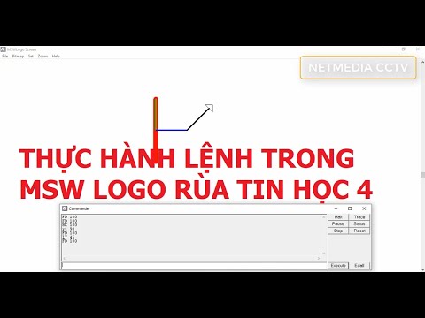 Thực hành lệnh trên MSW LOGO RÙA Tin học lớp 4 lớp 5 Phần 1