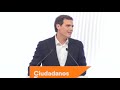 EN DIRECTO, Albert Rivera dimite como presidente de Ciudadanos