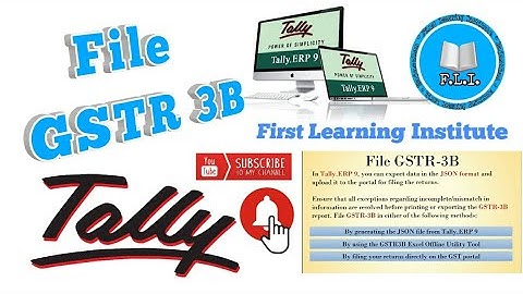File GSTR -3B // how to file GSTR3B //// FLI@gstr3B