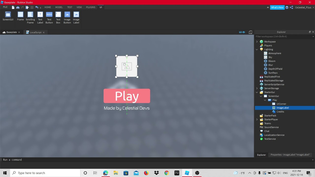 Proper Full Screen Play Solo in Roblox Studio - Studio Features