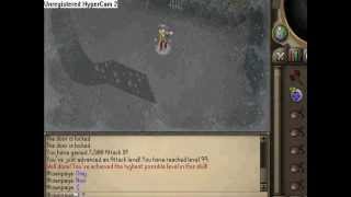 Me (htownpaya) get 99 attack (my first 99 combat skill)