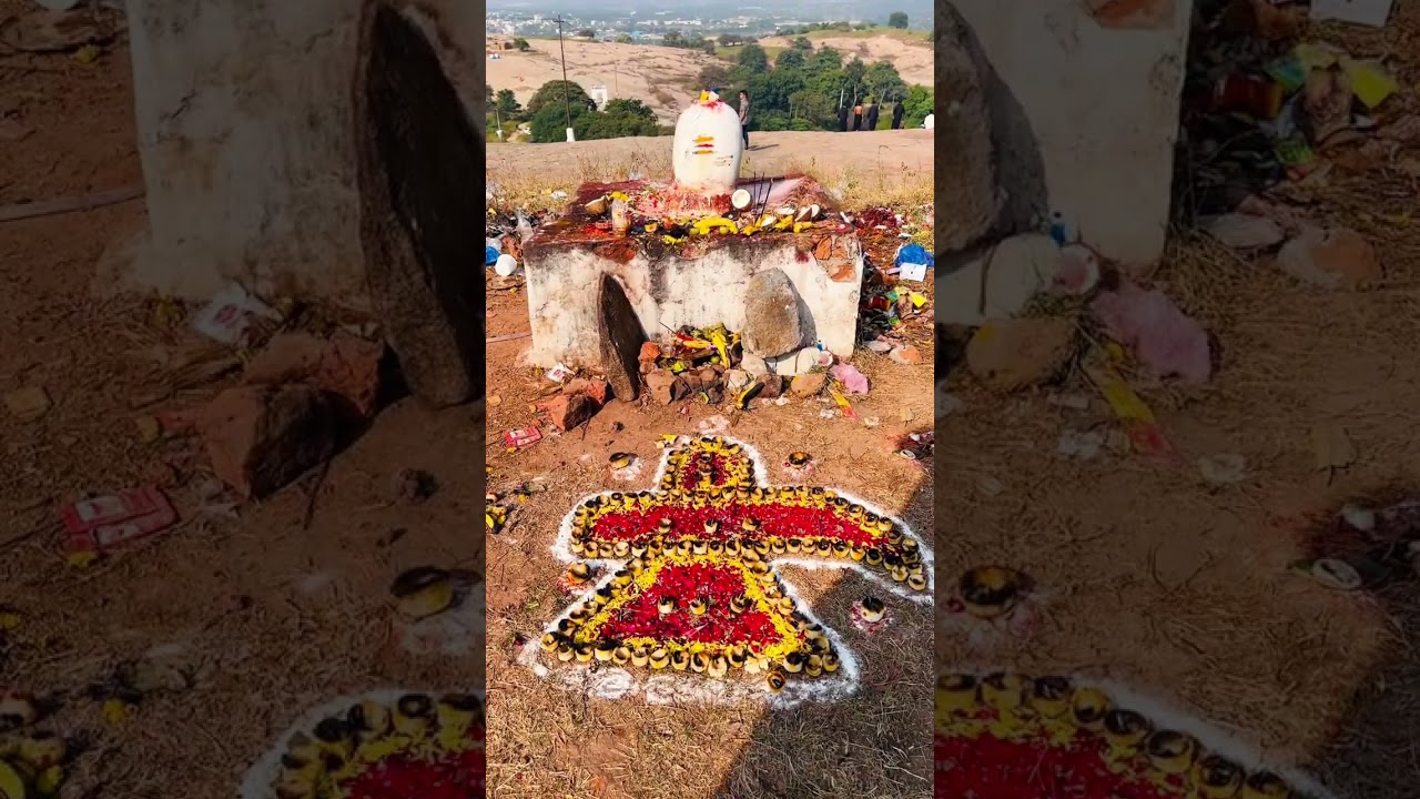 Shiva lingas at keesara temple