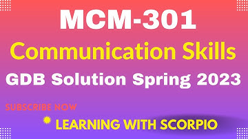 MCM301 GDB solution Spring 2023|mcm301 GDB spring 2023|mcm301 GDB Solution|mcm301 GDB  solution 2023