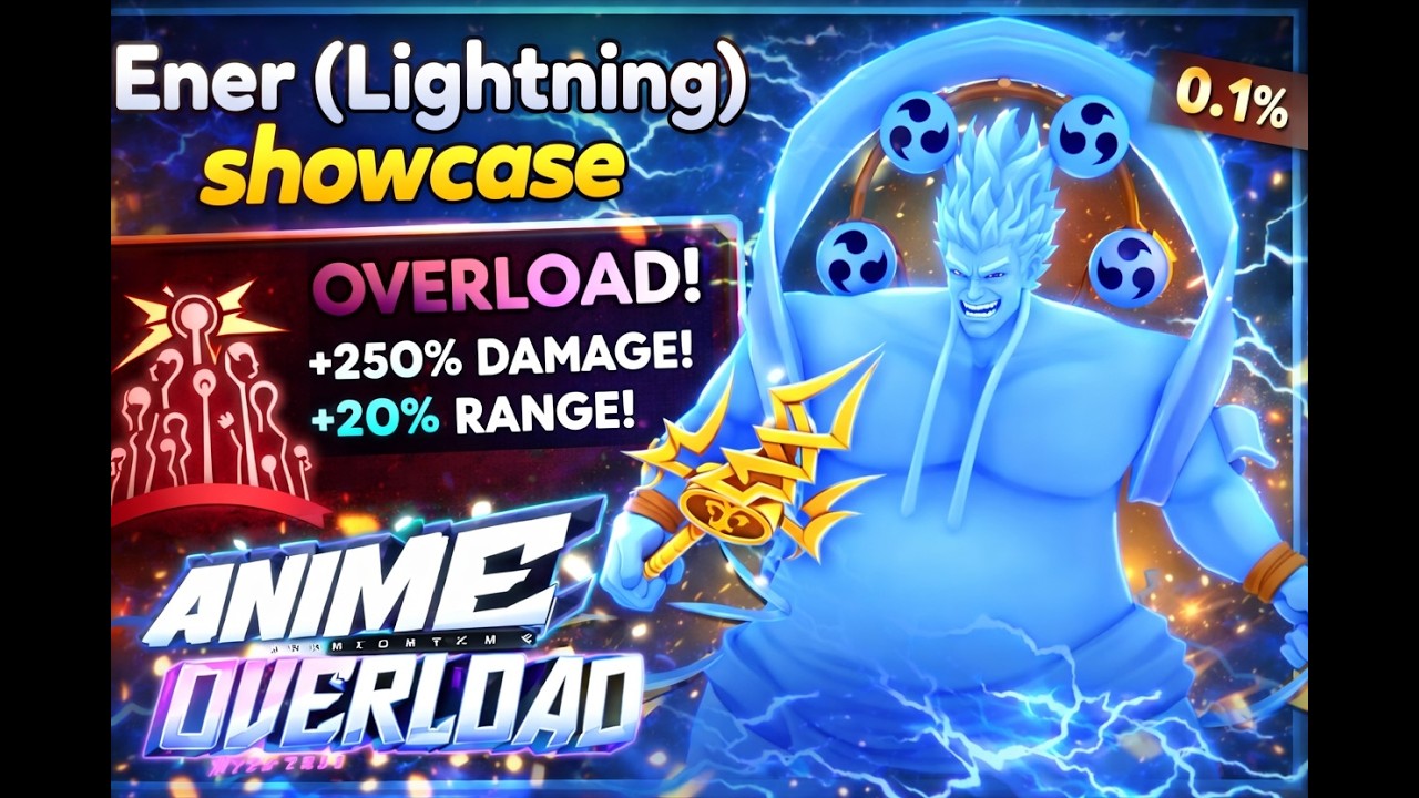 Overload Showcase I GOT OVERLOAD ON ENER (LIGHTNING) 😳 0.1% TRAIT FIRST DAY! | Anime ...