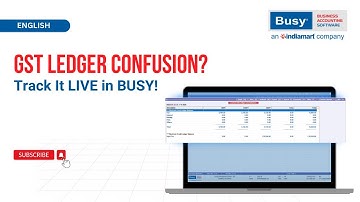 Track GST Cash & Credit Ledger LIVE in BUSY! 💡 No Portal Login Needed (English)