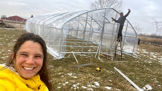 New chickens are coming! Building a 1000 Chicken Hoop Coop.