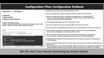 NX-OS Configuration Rollback  by ArashDeljoo