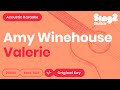 Amy winehouse  valerie acoustic karaoke