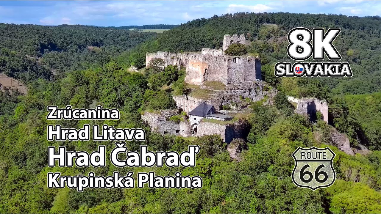 Hrad Čabraď - Krupinská Planina 🇸🇰 8K Slovakia | Zrúcanina Hradu Čabraď | Hrad Litava