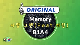 kpop Mr   feat  B1a4 origin Vermemory  B1a4