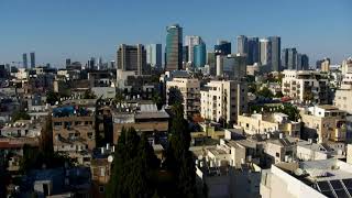 Live view of Tel Aviv skyline