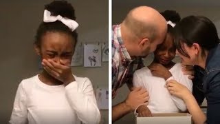 Girl Surprised with Gift of Adoption [Tearjerker!]