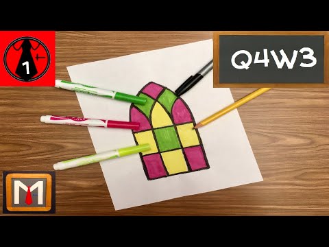 Video: How To Draw A Stained Glass Window