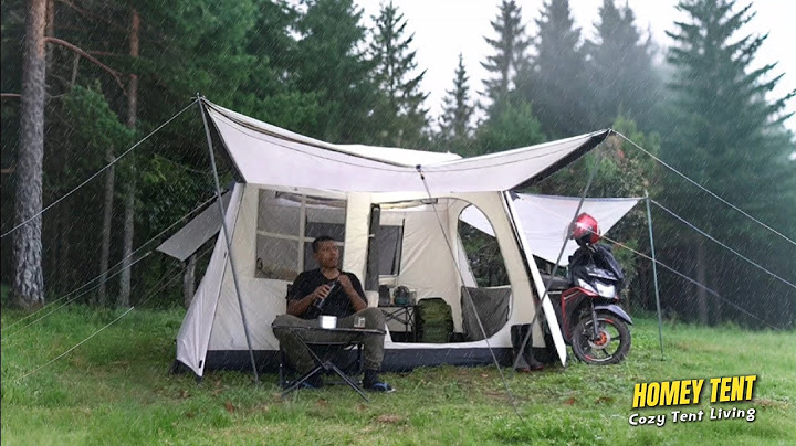 COZY‼️ - Heavy Rain Camping with New Homy Tent - Relax & Sleep in Rain 🌧️