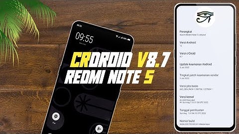 CrDroid V8.7 Android 12L For Redmi Note 5