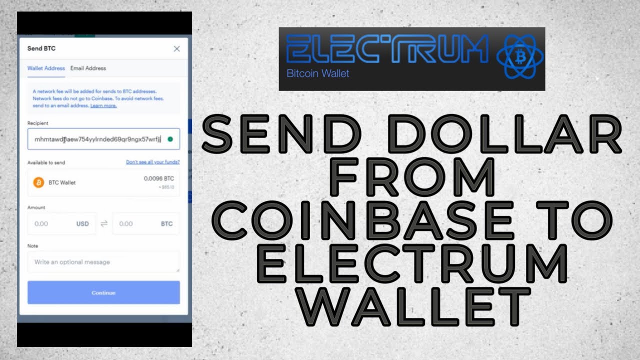 How to Send Dollar from Coinbase to Electrum Wallet 2023? - YouTube