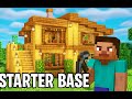 How to make the Best Beginner starter base in Minecraft #minecraft #base #starter