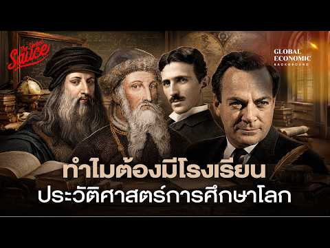 ทำไมต้องมีโรงเรียน? ประวัติศาสตร์การศึกษาโลก | Global Economic Background EP.61