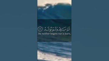 سورة الإخلاص#قرآن كريم💜🧡#راحه نفسيه