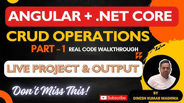 Live Full Stack Project with Angular & ASP.NET Core | Part 1 | No Time Waste | Real Coding