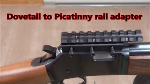 Dovetail to Picatinny rail adapter