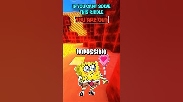 Solve the riddle or you’re out! (Part 1) #mindgames #spongebob #brainteaser