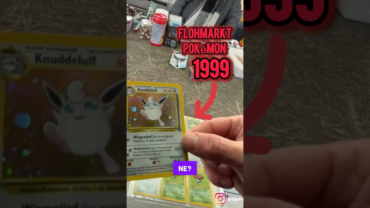 1999 Pokemon Flohmarkt Karten - Reselling Nintendo 