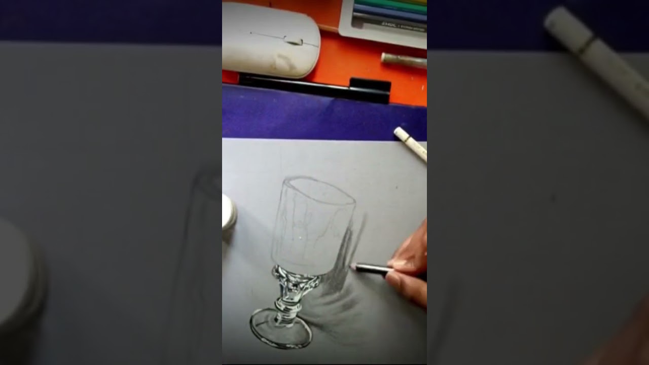absinthe glass 3d drawing 