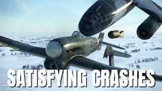 Satisfying Airplane Crashes, Engine Explosion & More! V245 | IL-2 Sturmovik Flight Simulator Crashes