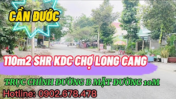Bán Đất Cần Đước Mặt Tiền Đường B Chợ Long Cang 110m2 SHR