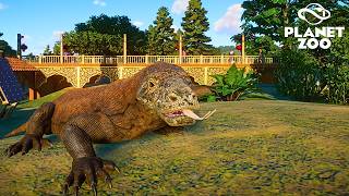 Creating a HUGE Habitat for Komodo Dragons in Planet Zoo