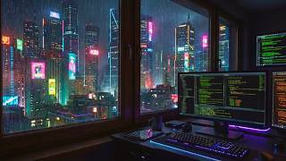 Deep Work | Aggressive Cyberpunk for Intense Coding Sessions [No Ads]