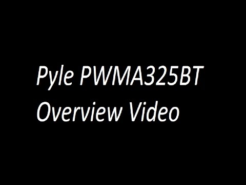 Pyle PWMA325BT Overview Video