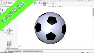 Soccerball - Fussball - "Speedball" version - Solidworks 2017 Training - Surfaces