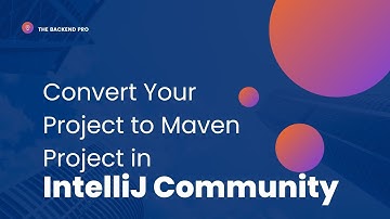 How to Convert a Project to Maven Project in Intellij Community Edition