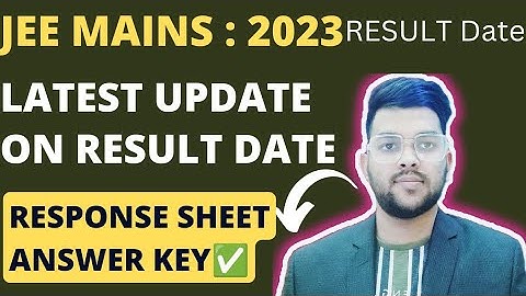 Jee mains 2023 Results LATEST UPDATE ✅ | Response sheet and answers key soon #jee2023 #result_date