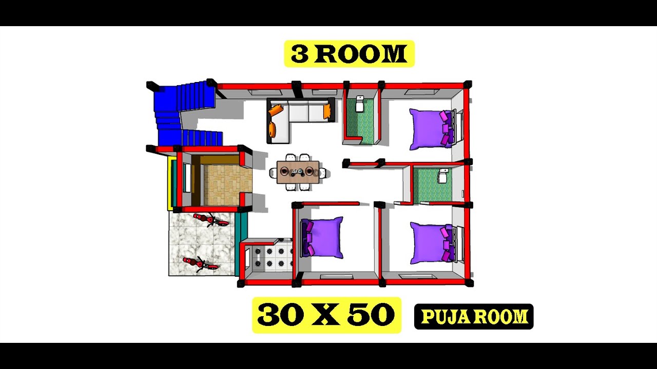 30-x-50-house-design-ii-1500-sqft-ghar-ka-design-ii-3-bhk-house-plan