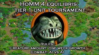 HoMM 4 Equilibris: tier 1 units tournament 1 week vs 1 week AI vs AI Part 15