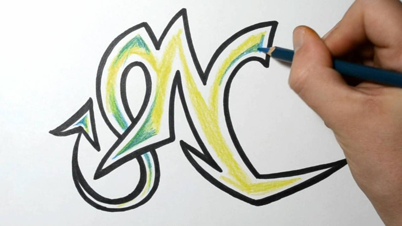 How To Draw Wild Graffiti Letters N Youtube