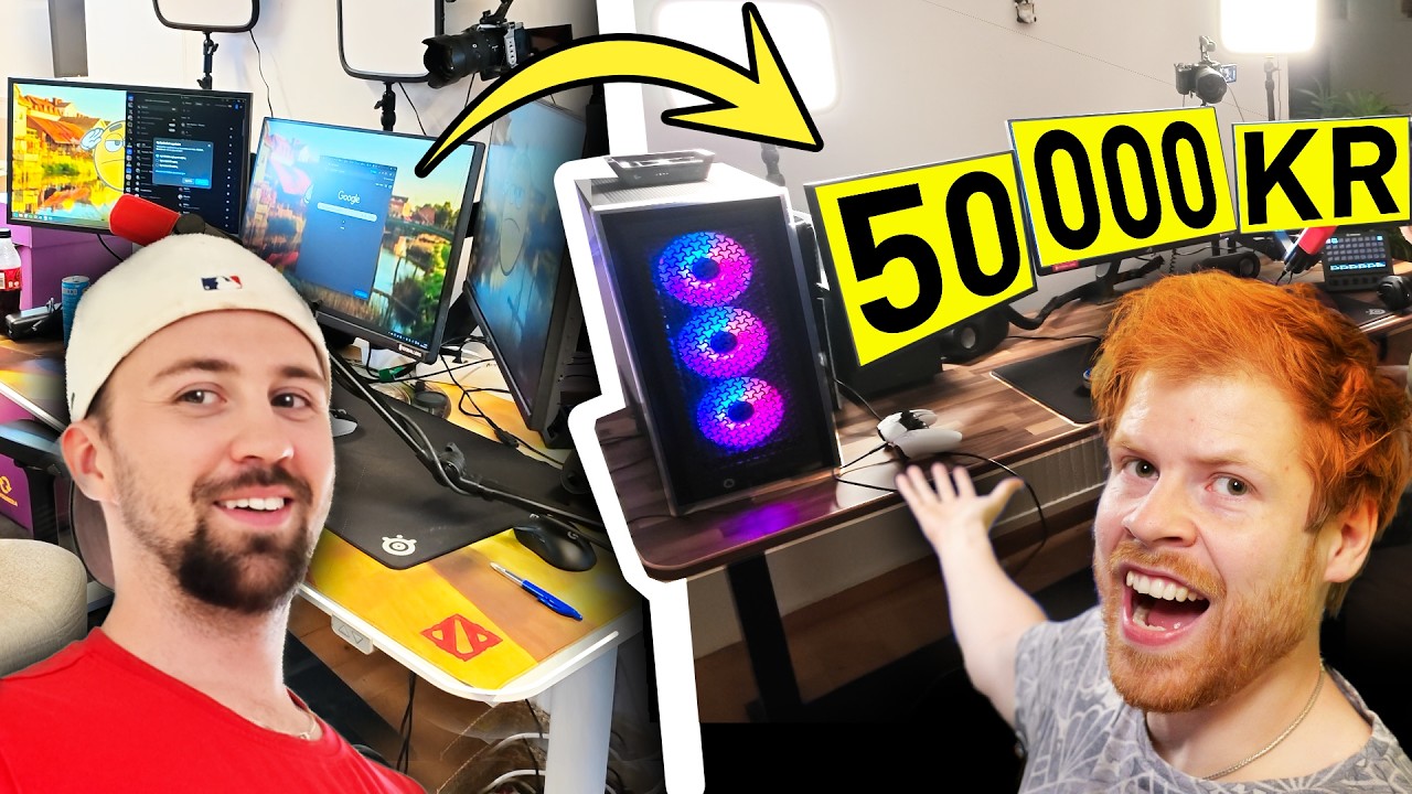 Uppgraderar SETUP för 50 000 kr hos Kändaste Svenska streamern!
