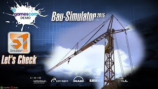 Bau Simulator 2015 Demo - Alle Fahrzeuge - LIEBHERR 81K Turmdrehkran screenshot 3